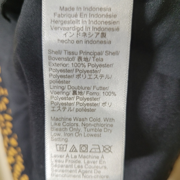 J. Crew Black and Gold Long Sleeve Dress - Picture 7 of 8